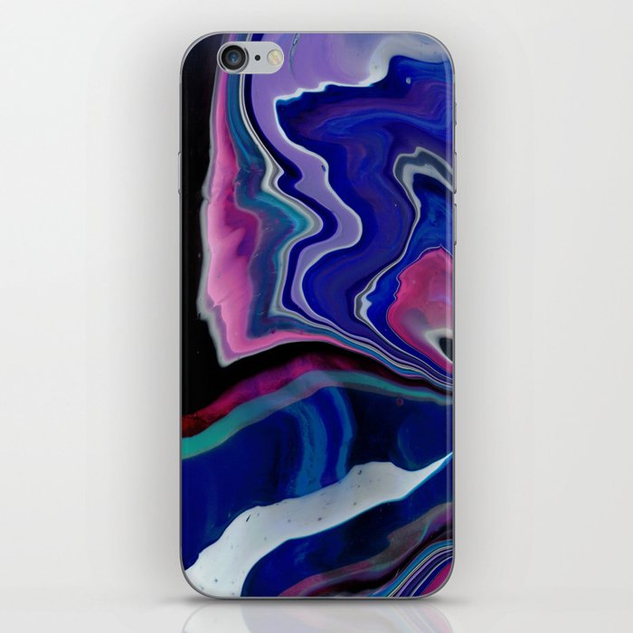 Fluid Abstract 3 (Blue Purple) iPhone Skin