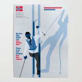 Birkebeinerrennet Birkebeiner Nordic Skiing by Dennis Weber ShreddyStudio Poster