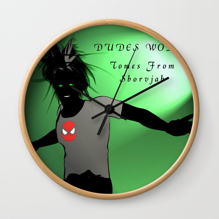Dudes World: Tomes from Sborvjah Wall Clock