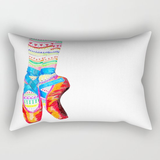 Doodling Ballet Rectangular Pillow