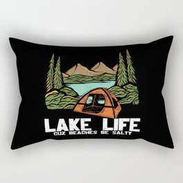 Lake Life Cuz Beaches Be Salty Rectangular Pillow