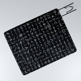 Alchemical Symbols Collected Inverted Picnic Blanket
