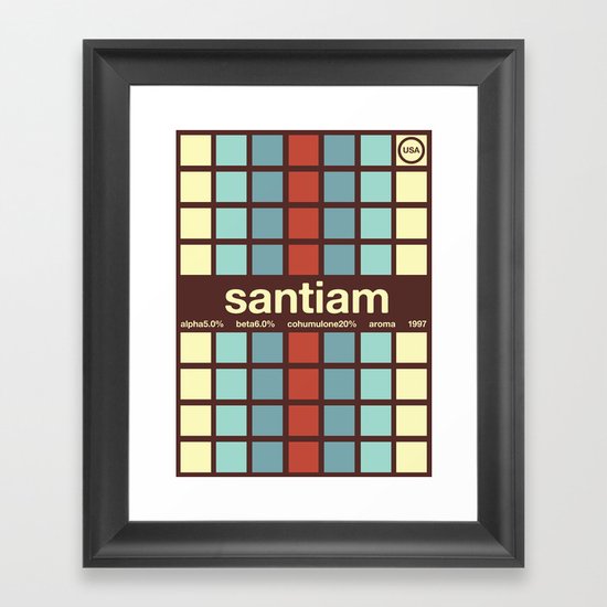 santiam single hop Framed Art Print