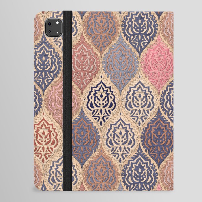 Bohemian Golden Spice Moroccan Damask iPad Folio Case