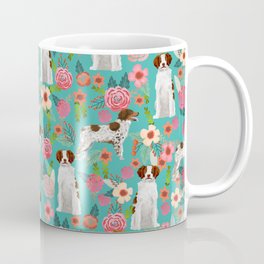 Brittany Spaniel florals pattern dog gifts for dog lovers cute puppies pet portrait Coffee Mug | Dogs, Dogbreeds, Dog, Puppies, Portrait, Brittanyspaniel, Spaniel, Dogart, Illustration, Pattern 