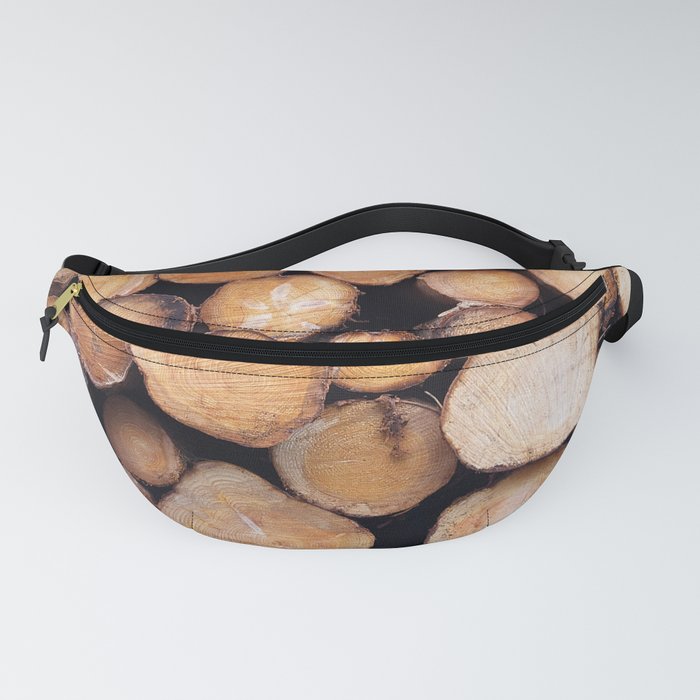 Log Texture Fanny Pack