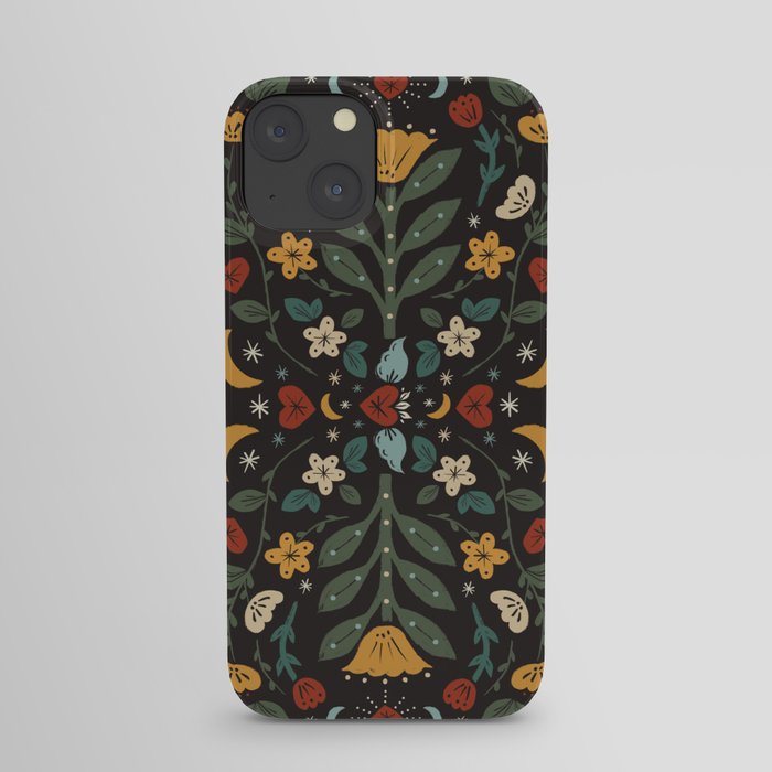 Folk Floral | Fall Colors iPhone Case