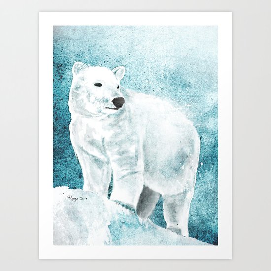 The White Bear Art Print