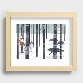 Us and Them Recessed Framed Print