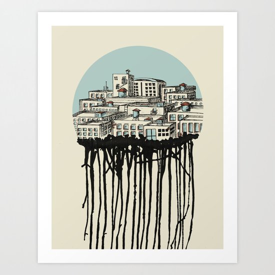 Primary City Art Print