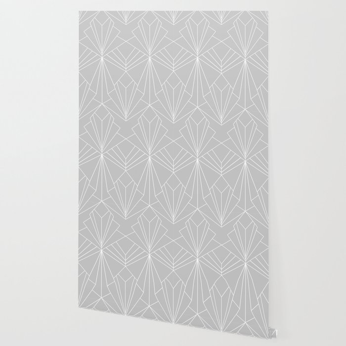 Art Deco On Grey Wallpaper By Wellingtonboot Society6