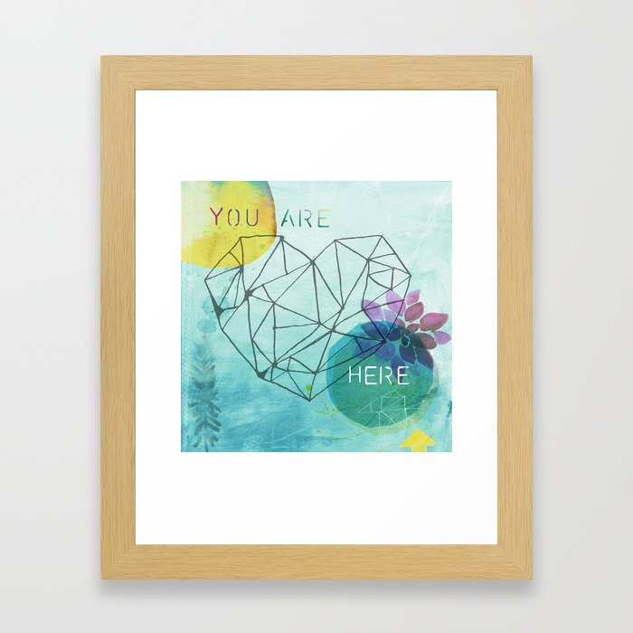 You Are Here Framed Art Print