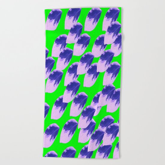 The Limeade Leaves Beach Towel