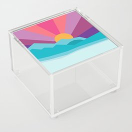 Retro Sunrise Acrylic Box