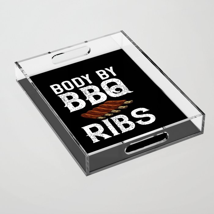 BBQ Ribs Beef Smoker Grilling Pork Dry Rub Acrylic Tray