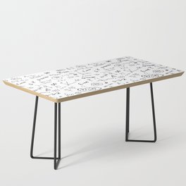 Mathematics nerdy in white Coffee Table