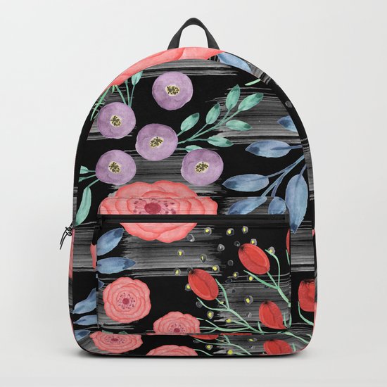 Watercolor flowers Backpack