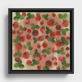 Strawberries 1 Framed Canvas