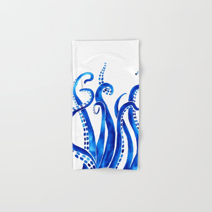 Blue Octopus Hand & Bath Towel