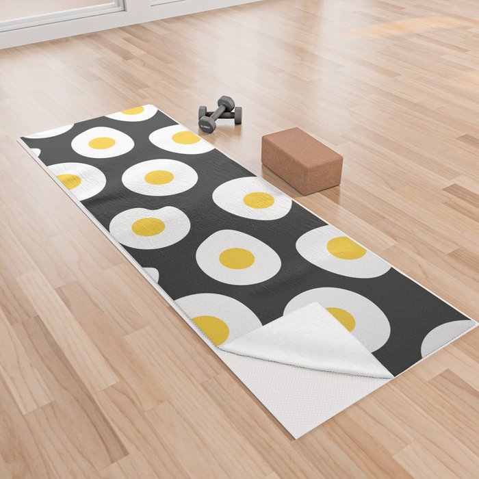 Egg Slice Pattern Yoga Towel