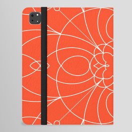 Modern Mandala Orange iPad Folio Case