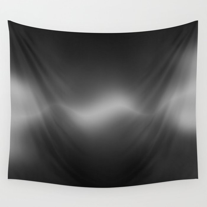 ACOUSTIC WAVES (BLACK) Wall Tapestry