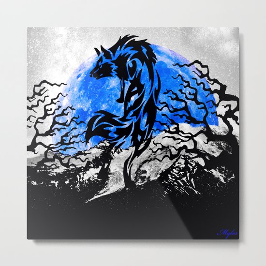 WOLF Metal Print