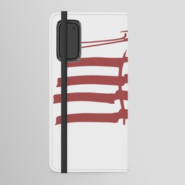 Stripes girl Android Wallet Case