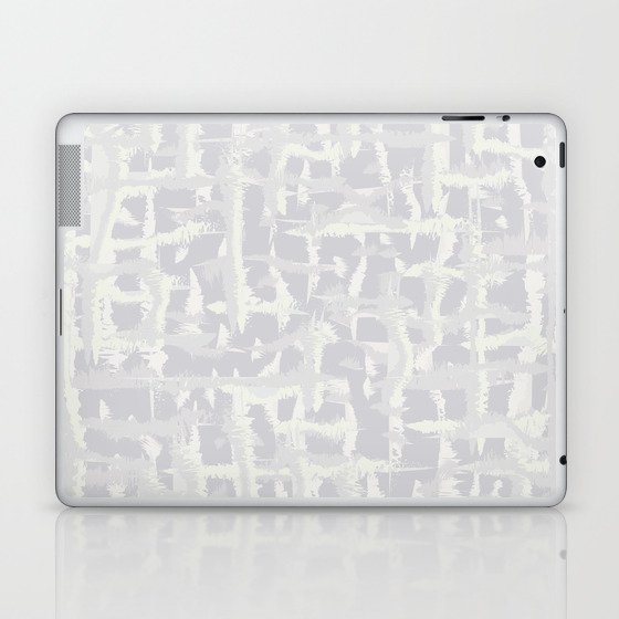 Tie-die, grey, light-grey, Tiedie, Tyedye, Tyedye, Tiedye, abstract, line, minimal, stripes. Laptop & iPad Skin