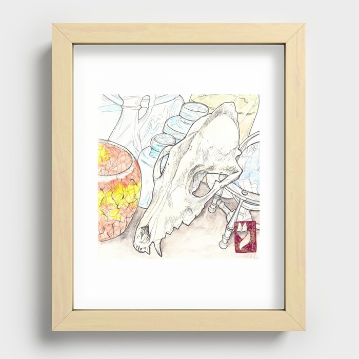Witch's table Recessed Framed Print