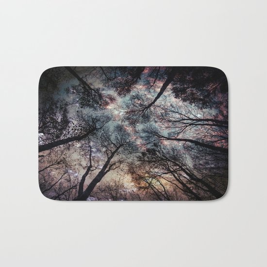 Starry Sky in the Forest Bath Mat