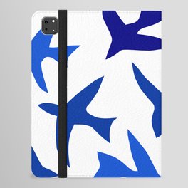 Matisse cut-out birds - blue and white pattern iPad Folio Case