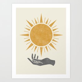 Sunburst Hand Art Print