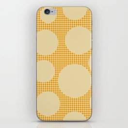 Mid Century Modern Simple Geometric Multi-coloured Dots Pattern - Yellow iPhone Skin