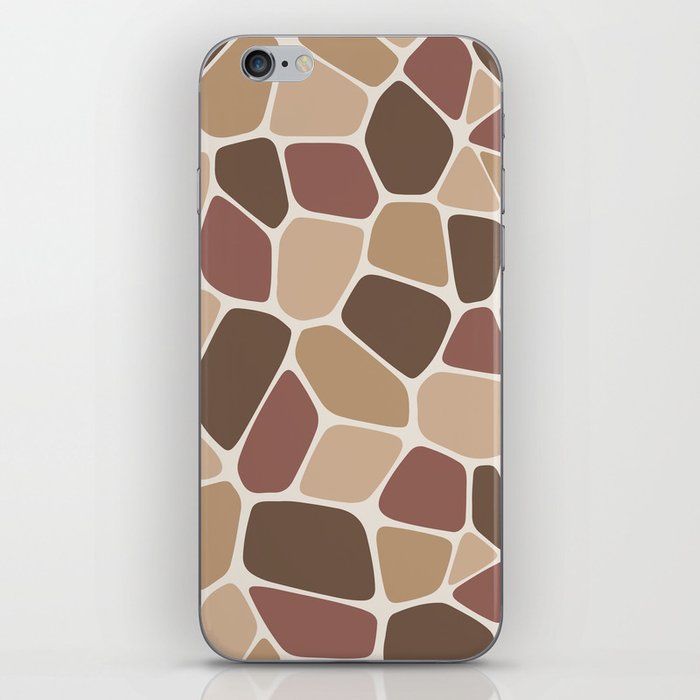Abstract Shapes 212 in Rustic Tones iPhone Skin