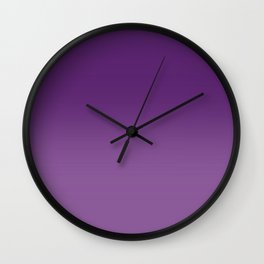 Violet Purple and Velvet Purple Ombré Gradient Abstract Wall Clock