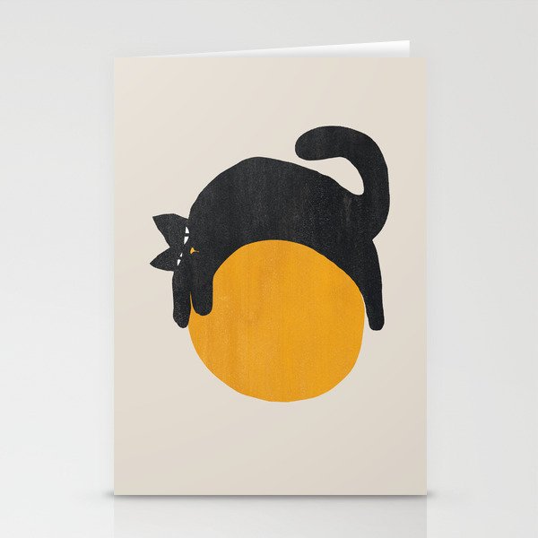 Cat with ball Stationery Cards
