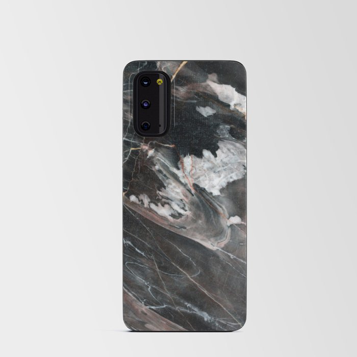 Dark Vibrant Marble Swirls Android Card Case