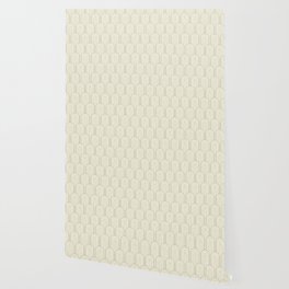Art Deco Gold Cream & Silver Grey Pattern Wallpaper
