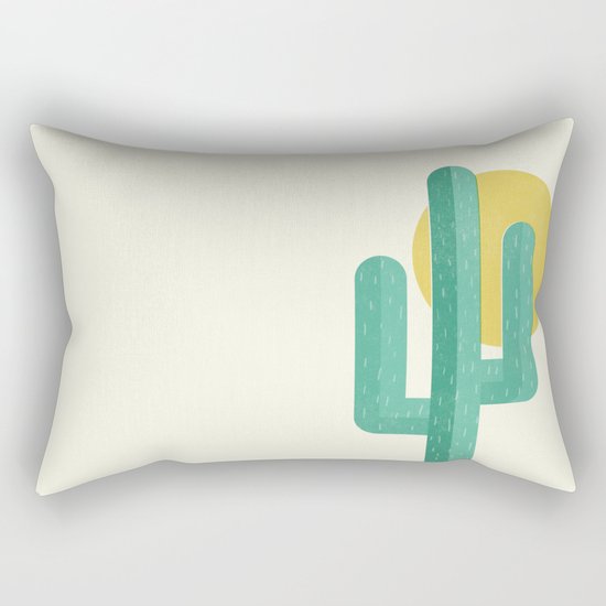 Desert Cactus Rectangular Pillow