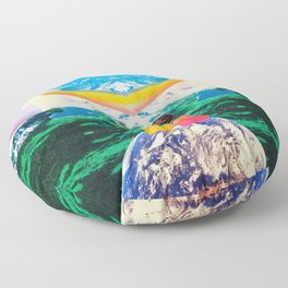 Rainbow machine lookout Floor Pillow