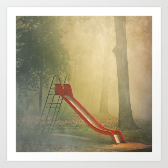 rEd sLide Art Print
