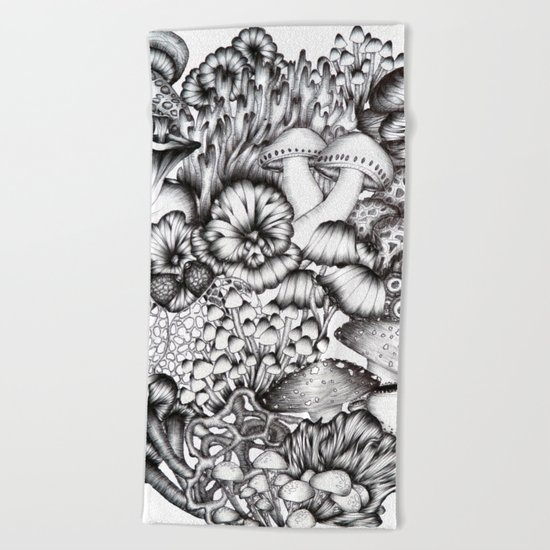 A Medley of Mushrooms Beach Towel