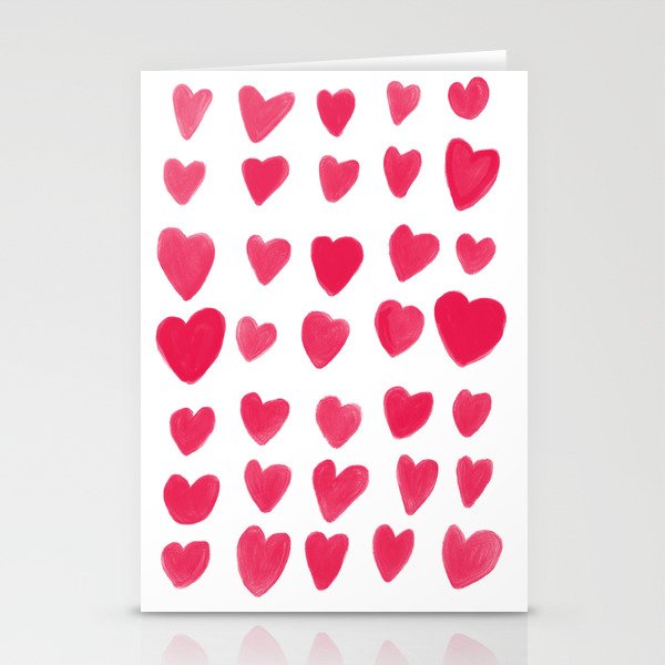 JOYFUL HEART Infinite Hearts Red Stationery Cards