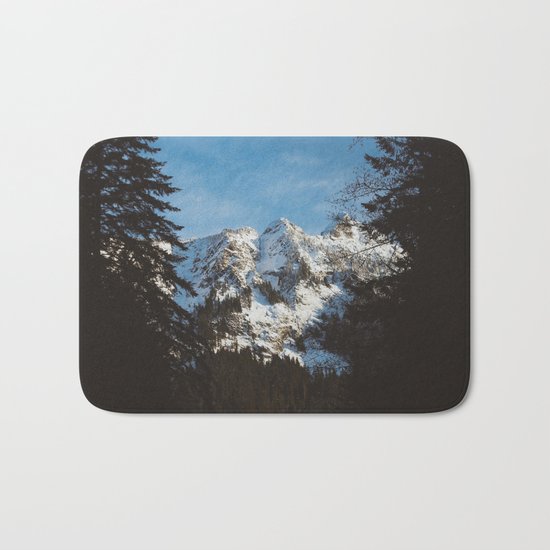 Rustic mountain Bath Mat