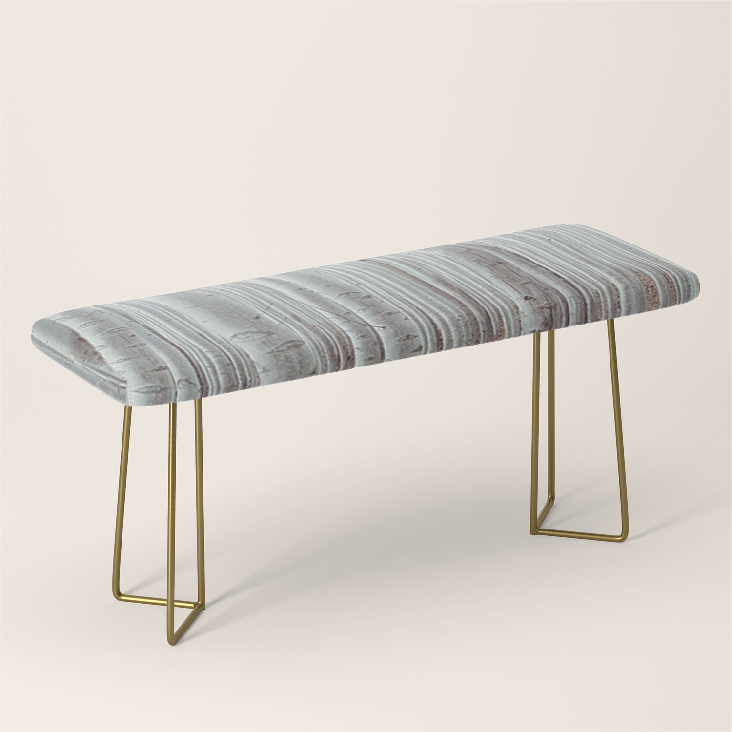 White Birch Tree Winter Forest Bench By Themorganway Society6