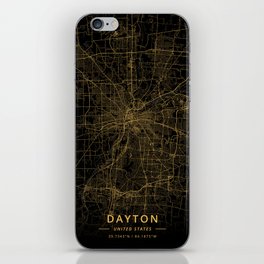 Dayton, United States - Gold iPhone Skin