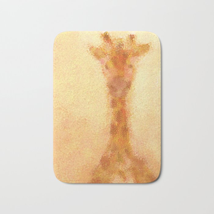 Giraffe on Warm Day Bath Mat