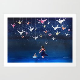 Origami Dream Art Print