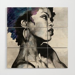 Miseducation: Lauryn Hill tribute portrait Wood Wall Art